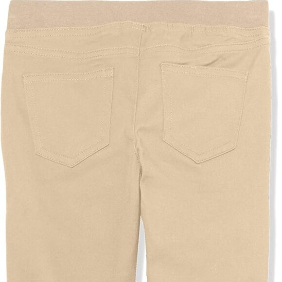 French Toast SK9548 Girls Stretch Pull-On Skinny Pant Khaki - Picture 2 of 4